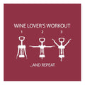 Wine Lover's Workout Cocktail Napkins
