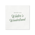 Winter Wonderland Cocktail Napkins, 50-Pack, 3-ply, Elegant Holiday & Party Decor Napkins
