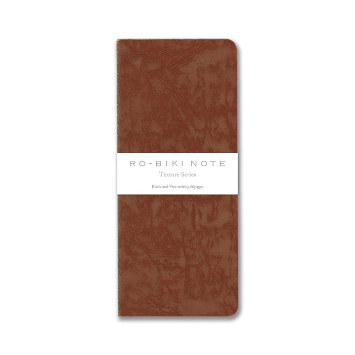 Yamamoto Paper Texture Series RO-BIKI Notebook – Edo-Cha, shown from the front.