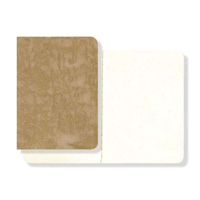 Yamamoto Paper Texture Series RO-BIKI Notebook, Japanese Pocket Size – Fushi-iro, shown from another angle.
